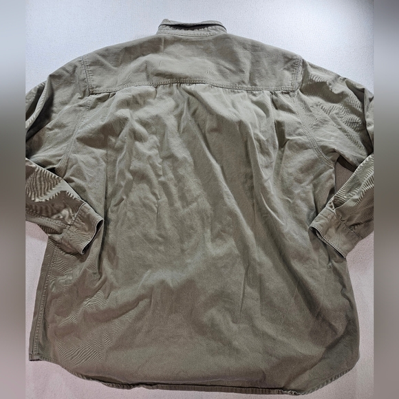 Abercrombie XXL Tan Button Up Workwear Shirt - Picture 6 of 6